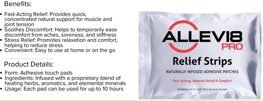 natural pain relief patches
