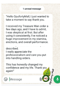 Customer testimonial screenshot 1
