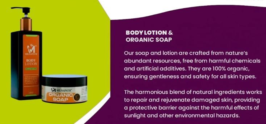 Organic skin repair set